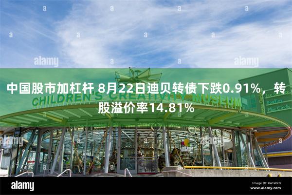 中国股市加杠杆 8月22日迪贝转债下跌0.91%，转股溢价率14.81%