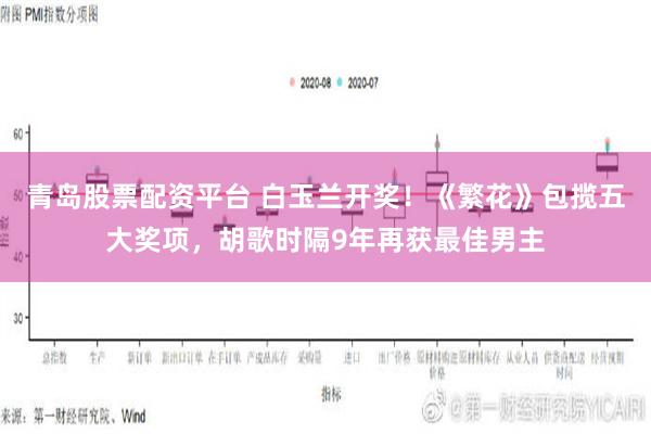 青岛股票配资平台 白玉兰开奖！《繁花》包揽五大奖项，胡歌时隔9年再获最佳男主