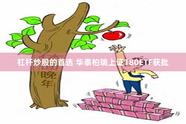 杠杆炒股的首选 华泰柏瑞上证180ETF获批