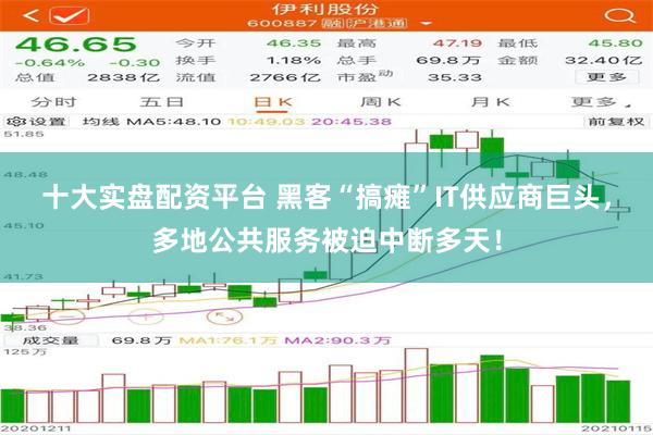 十大实盘配资平台 黑客“搞瘫”IT供应商巨头，多地公共服务被迫中断多天！